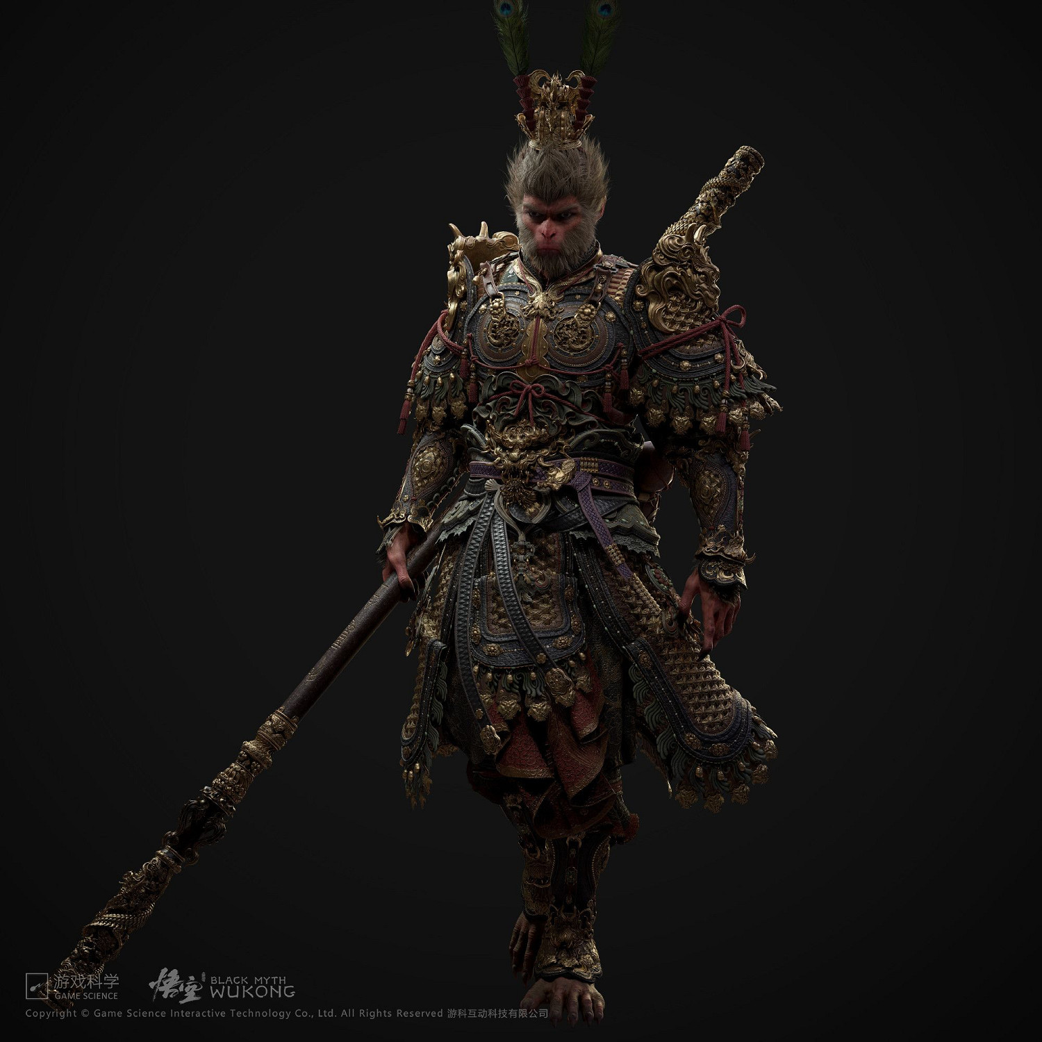 《黑神話：悟空》齊天大聖套裝建模 威武霸氣細節滿滿