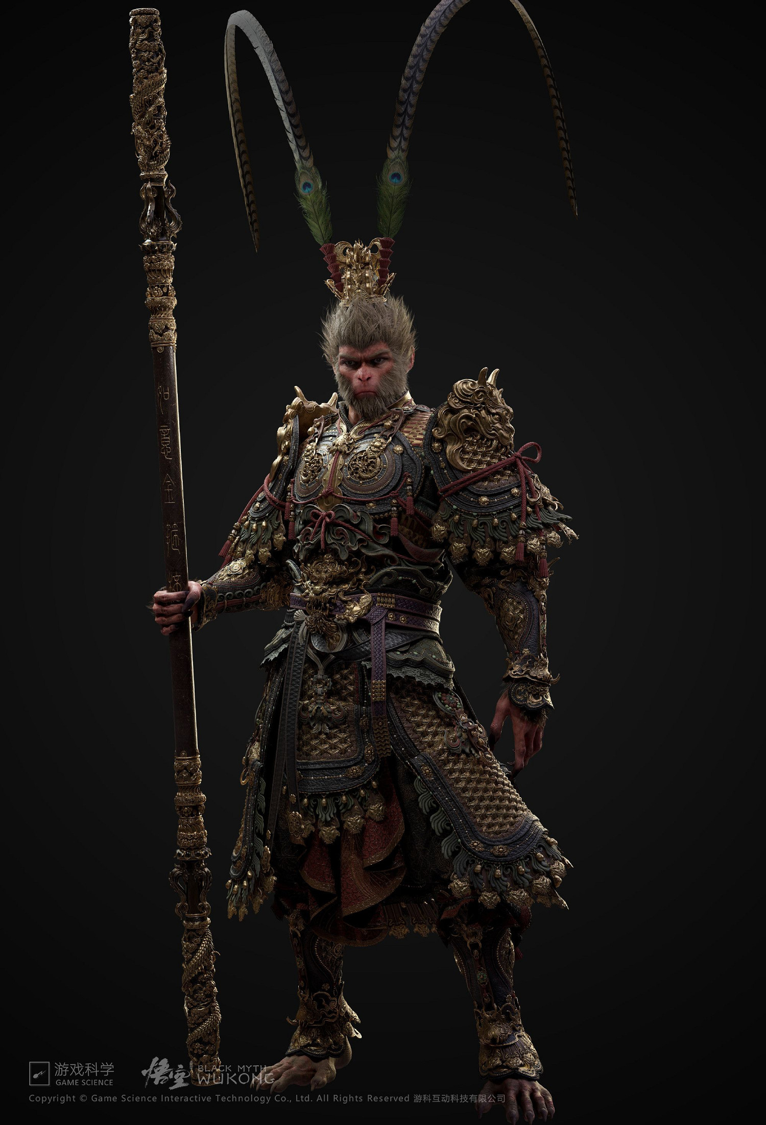 《黑神話：悟空》齊天大聖套裝建模 威武霸氣細節滿滿