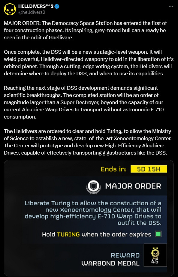 《絕地戰兵2》民主空間站上線！將來有可能改變遊戲玩法！