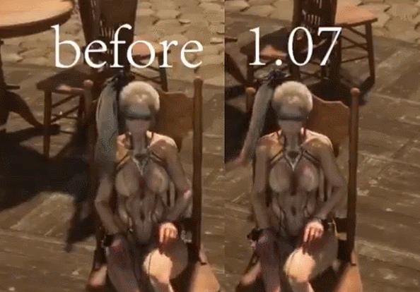 《劍星》更新前後對比圖 胸部動畫效果提升有晃動效果