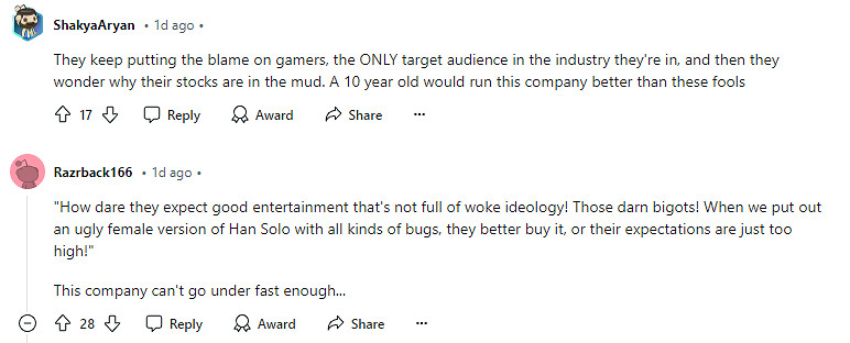 育碧稱《星際大戰:亡命之徒》銷量不佳 是因為玩家期望過高 育碧稱《星際大戰:亡命之徒》銷量不佳 是因為玩家期望過高