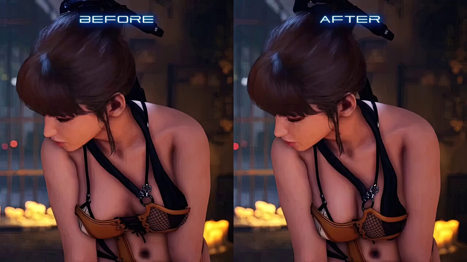 《劍星》更新前後對比圖 胸部動畫效果提升有晃動效果