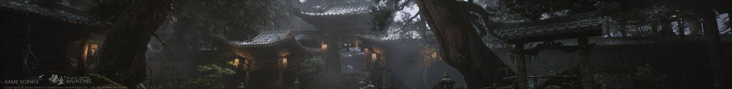 《黑神話：悟空》“黑風山”場景建模 景色美輪美奐