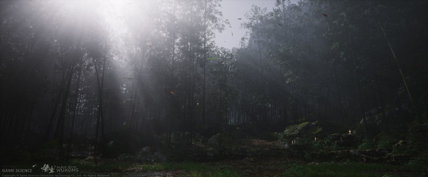 《黑神話：悟空》“黑風山”場景建模 景色美輪美奐