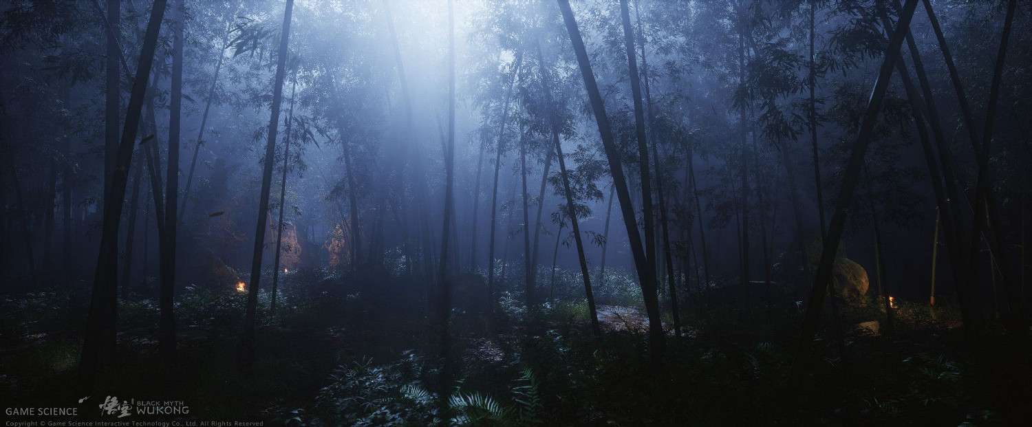 《黑神話：悟空》“黑風山”場景建模 景色美輪美奐