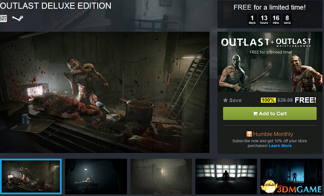 喜加一美滋滋!恐怖遊戲《逃生》豪華版限時免費送 喜加一美滋滋!恐怖遊戲《逃生》豪華版限時免費送