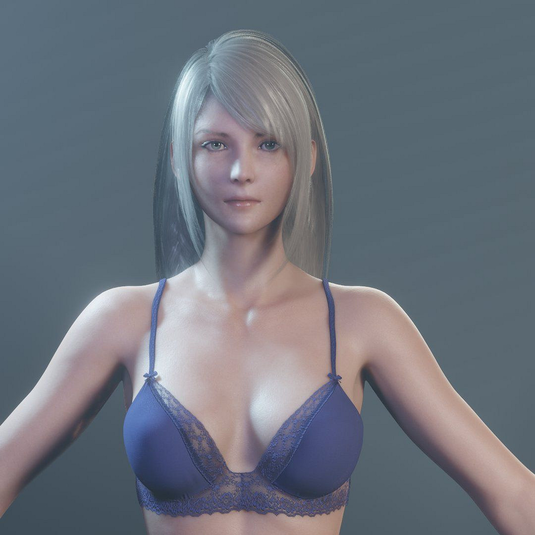 大神自製《FF16》吉爾同人渲染圖:藍色內衣 性感十足 大神自製《FF16》吉爾同人渲染圖:藍色內衣 性感十足