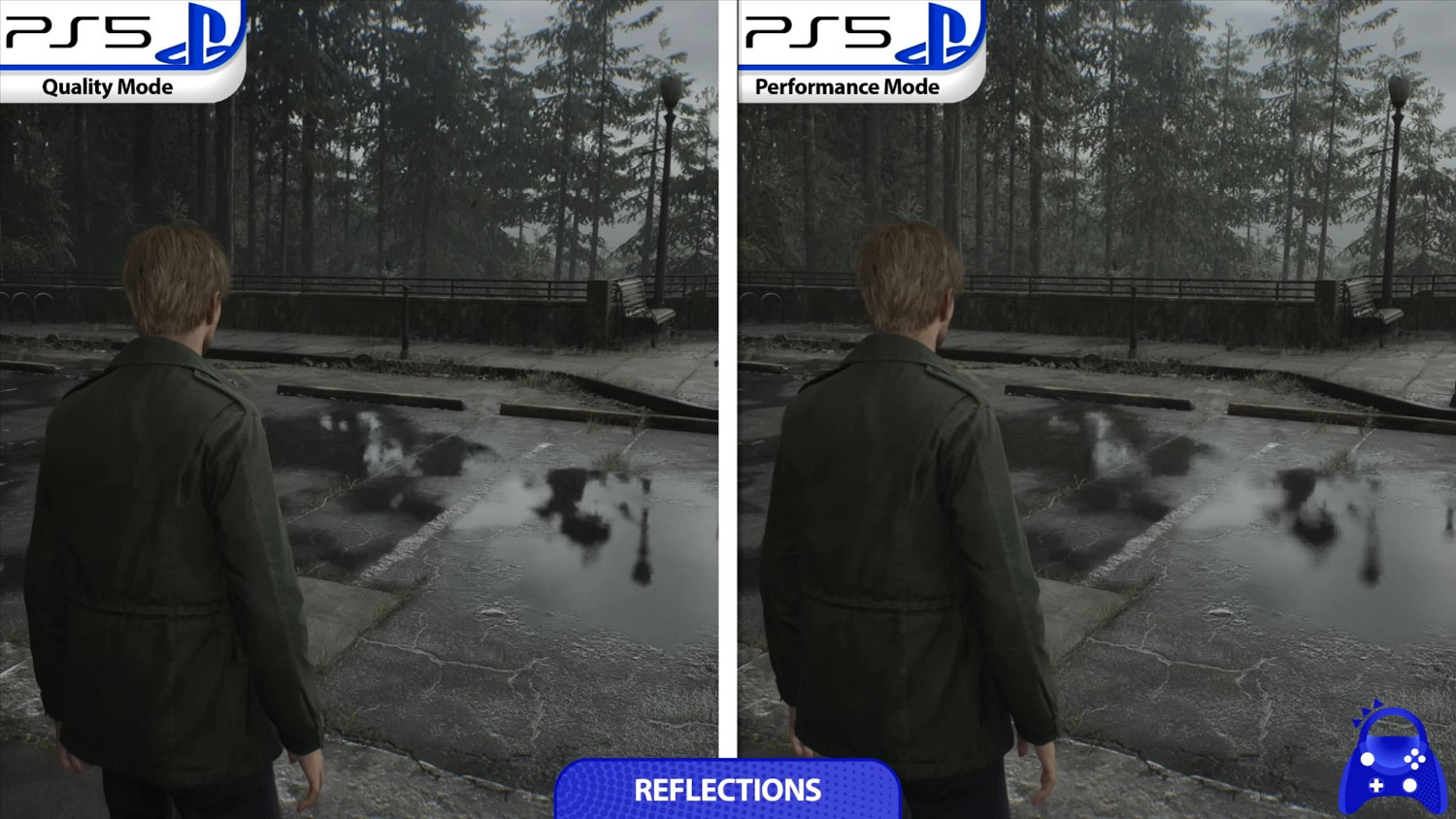 PS5《沉默之丘2重製版》品質vs性能模式表現:對比顯著 PS5《沉默之丘2重製版》品質vs性能模式表現:對比顯著