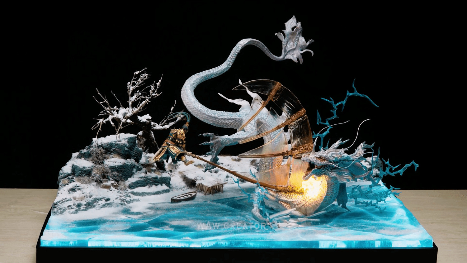 極度精致！大神製作《黑神話》亢金龍之戰實景模型