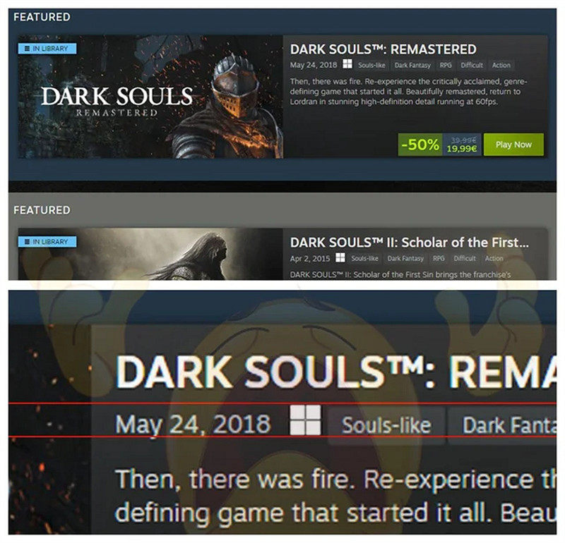 眼尖的網友！有玩家發現Steam平台的一個UI設計缺陷