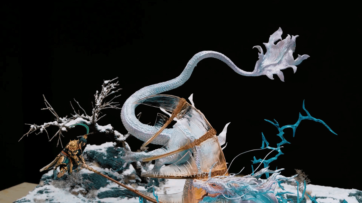 極度精致！大神製作《黑神話》亢金龍之戰實景模型