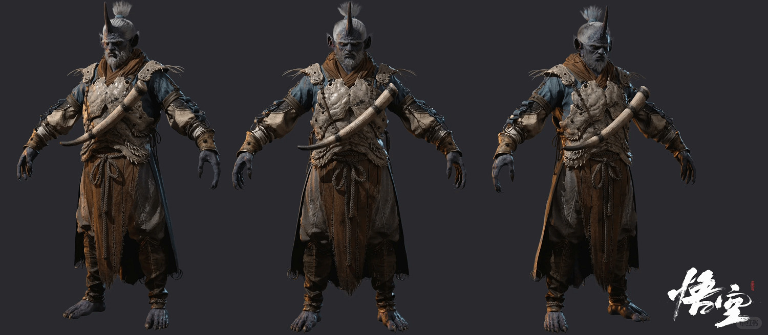 《黑神話：悟空》雷長老建模公布 神情陰鬱可怖！