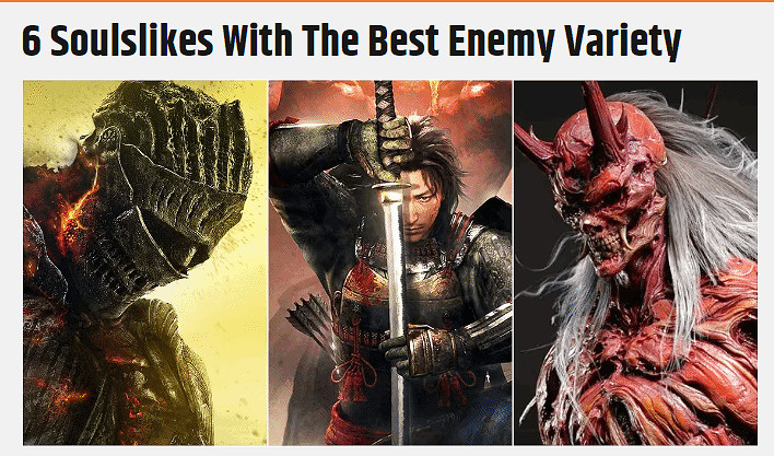 “敵人類型最豐富”魂系遊戲榜單:《黑神話》上榜! “敵人類型最豐富”魂系遊戲榜單:《黑神話》上榜!