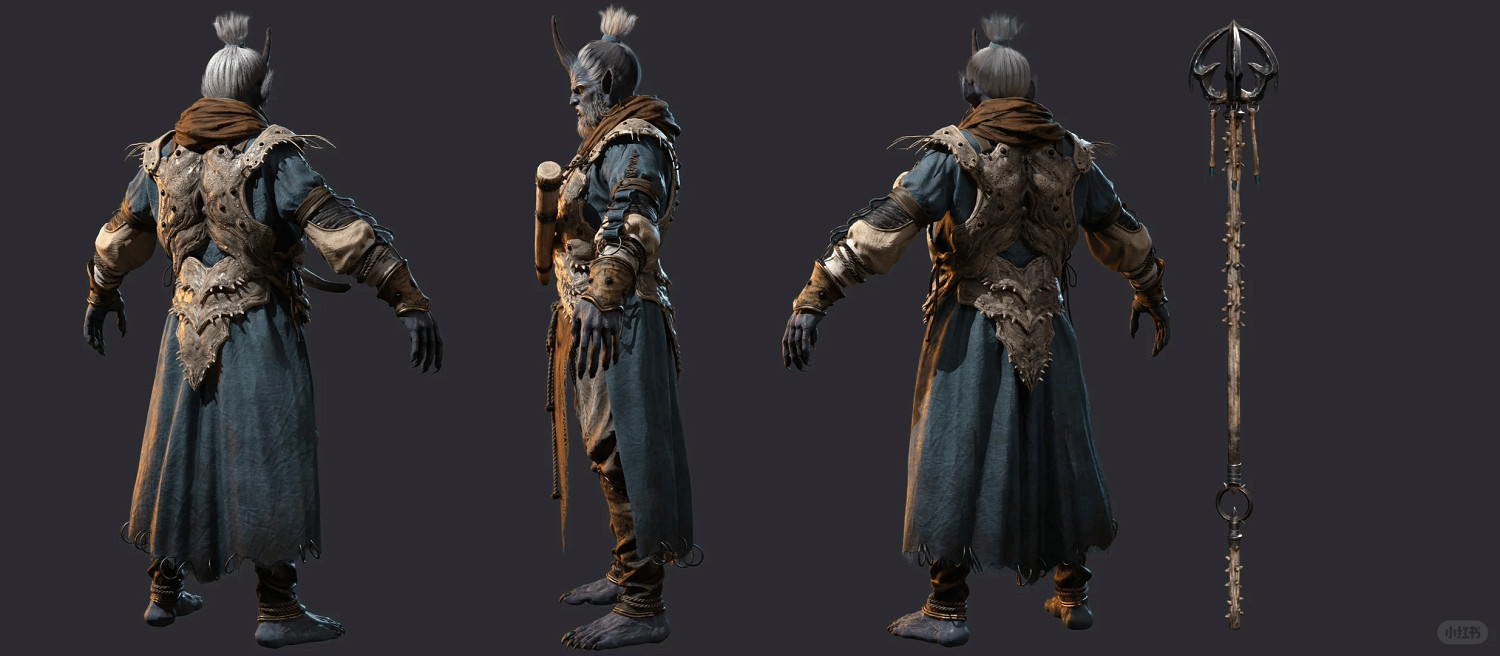 《黑神話：悟空》雷長老建模公布 神情陰鬱可怖！