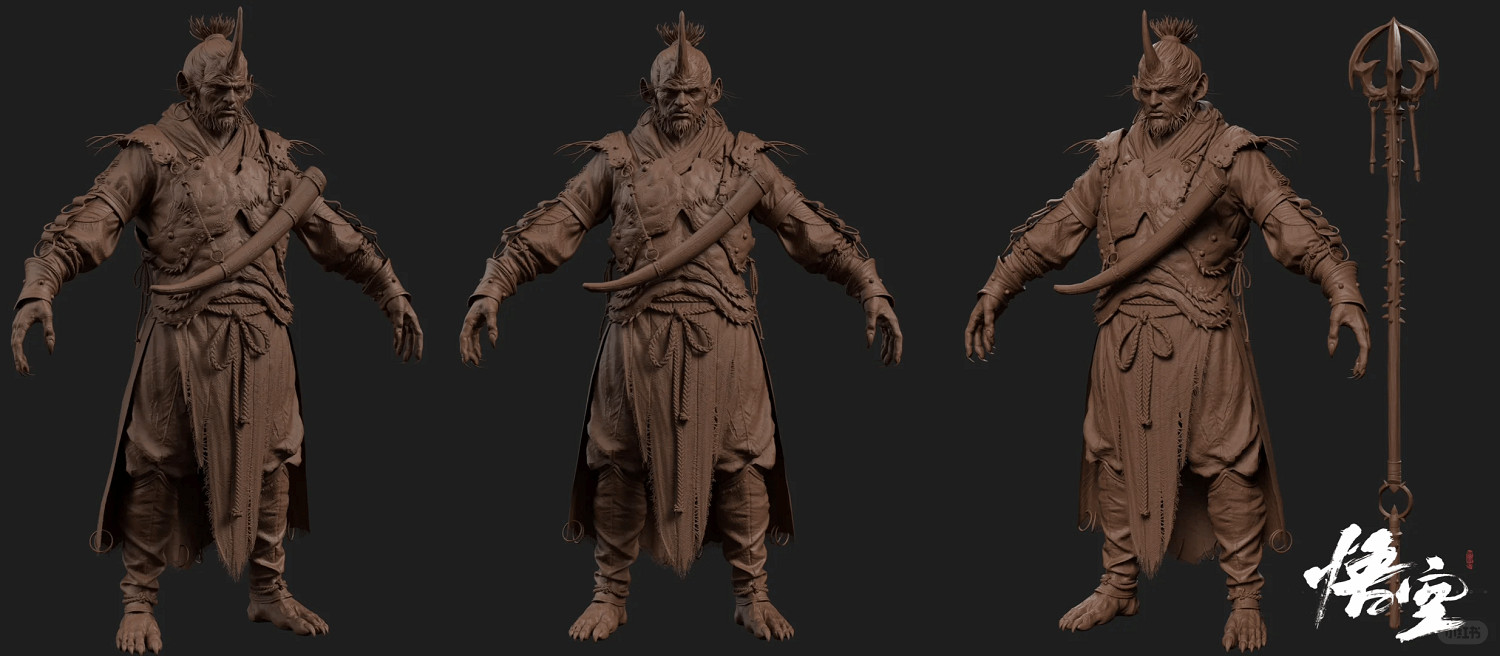 《黑神話：悟空》雷長老建模公布 神情陰鬱可怖！