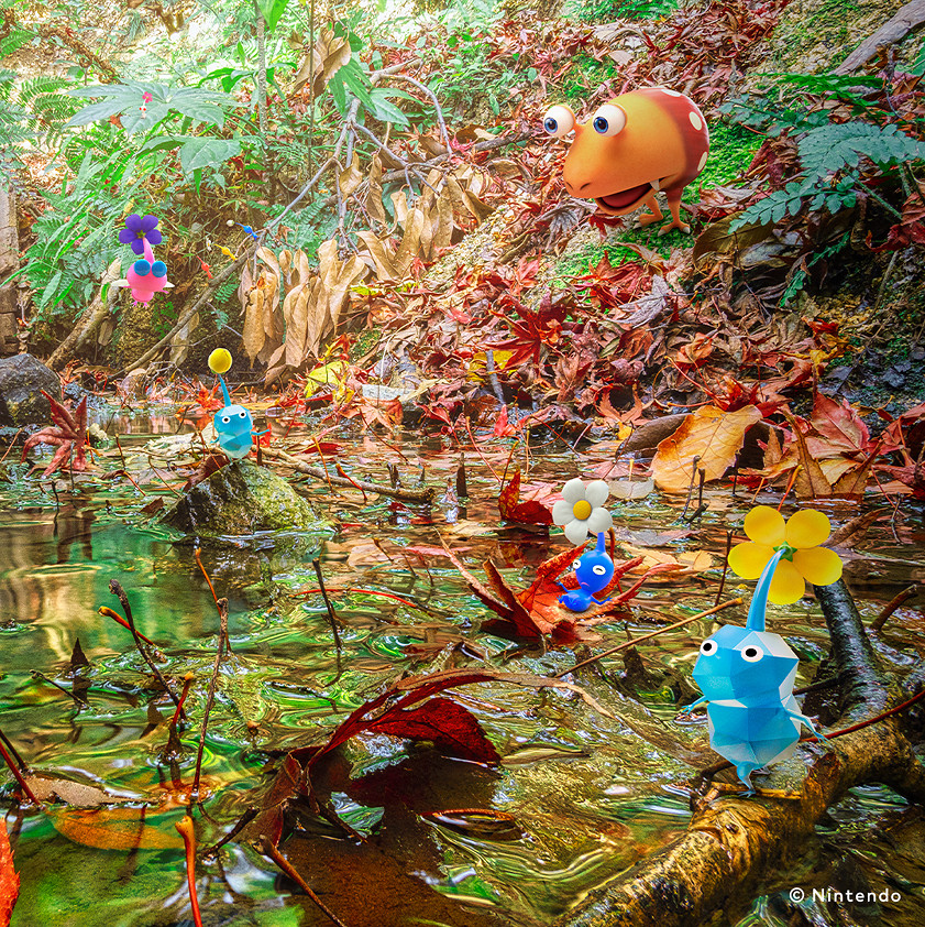 任天堂發布《皮克敏》系列秋季主題插畫！構圖生動