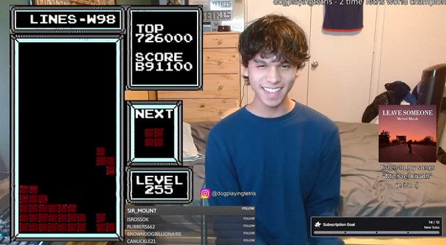 16歲天才玩家突破極限 打穿NES版《俄羅斯方塊》 16歲天才玩家突破極限 打穿NES版《俄羅斯方塊》