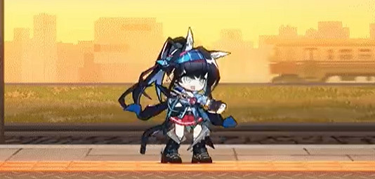 明日方舟煌易爆藍焰皮膚特效展示