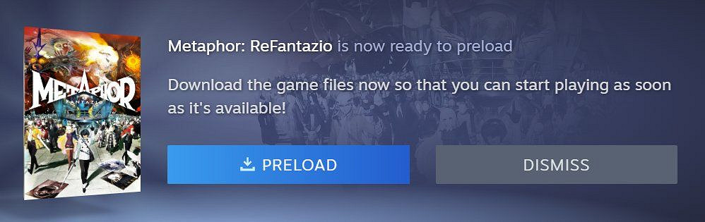 《暗喻幻想：ReFantazio》Steam開啟預載：所需93GB！