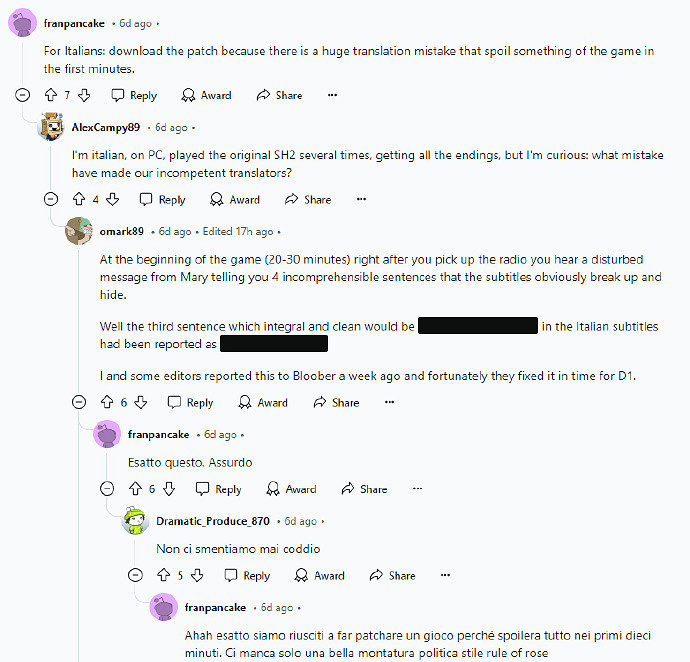 開局即結局：《沉默之丘2重製版》意大利字幕會劇透！