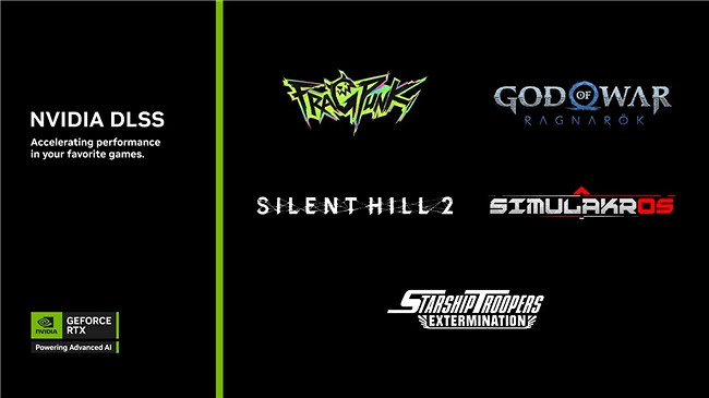 《沉默之丘 2》, Simulakros, 《星河艦隊：滅絕》等遊戲支援DLSS