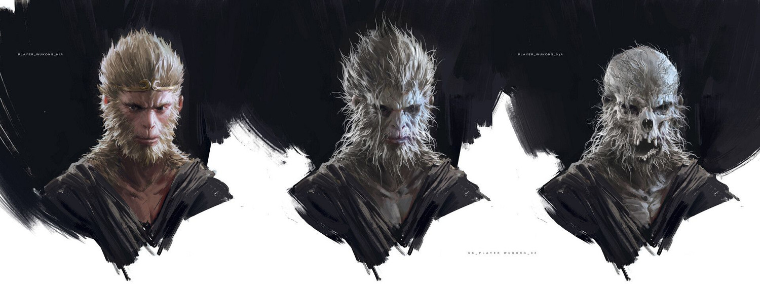 《黑神話》曝海量全新角色設定圖 四大天王、怪物等