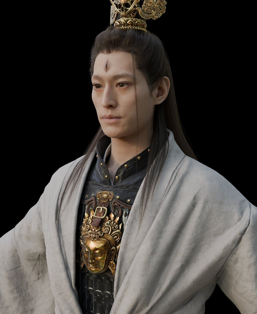 博主分享《黑神話：悟空》二郎神3D模型：帥氣威風！