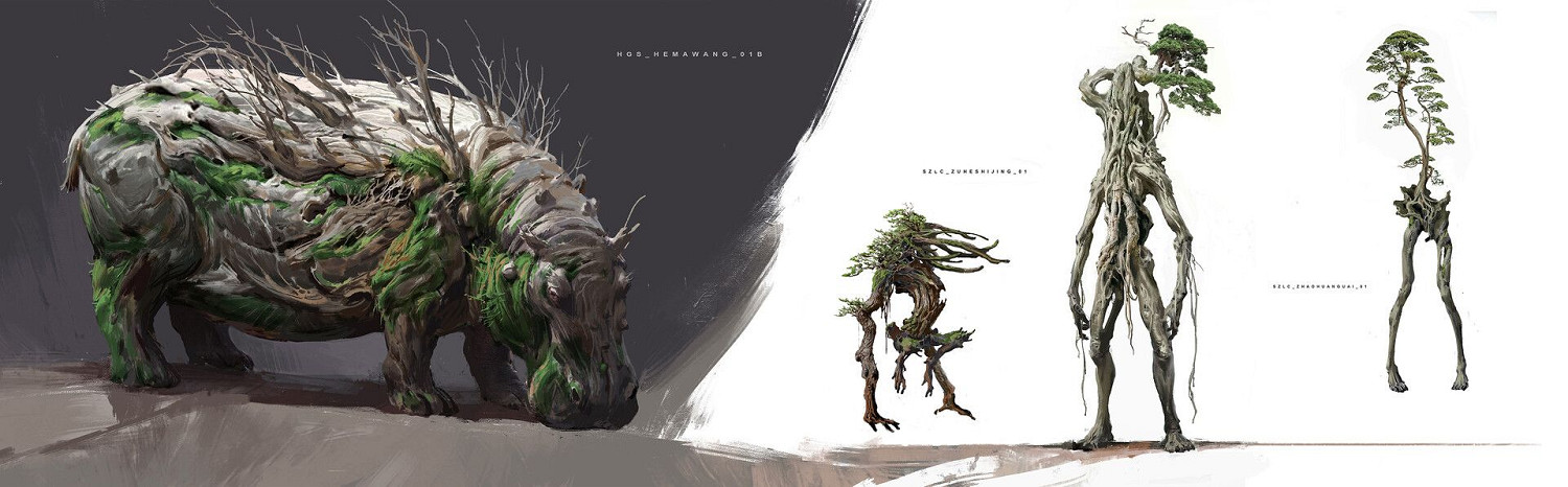 《黑神話》曝海量全新角色設定圖 四大天王、怪物等