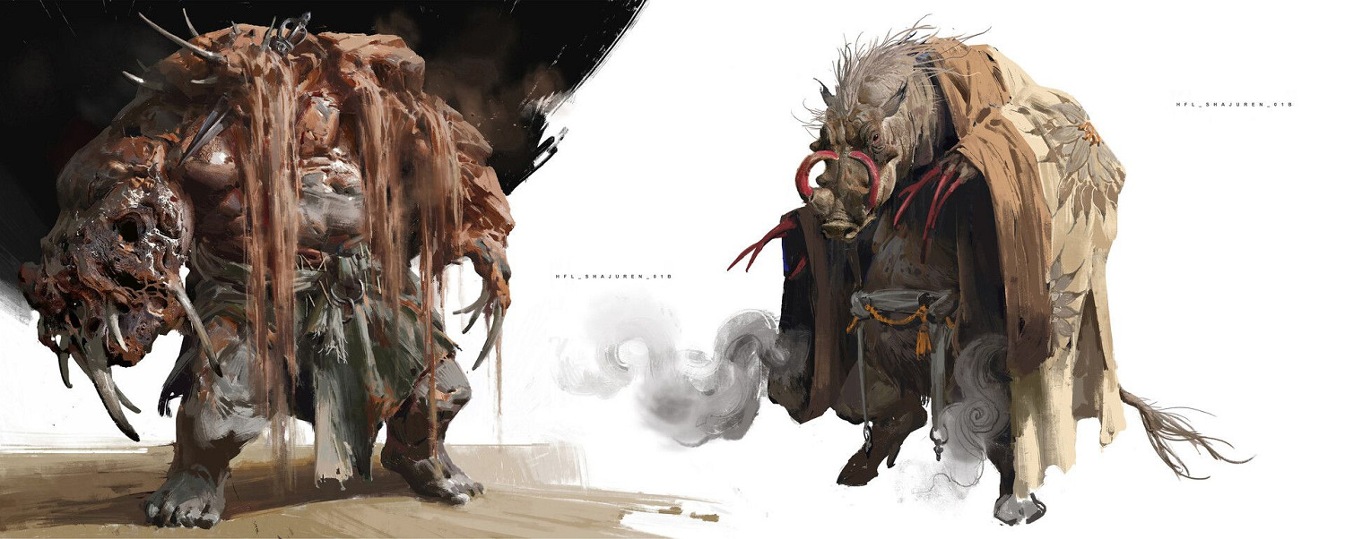 《黑神話》曝海量全新角色設定圖 四大天王、怪物等