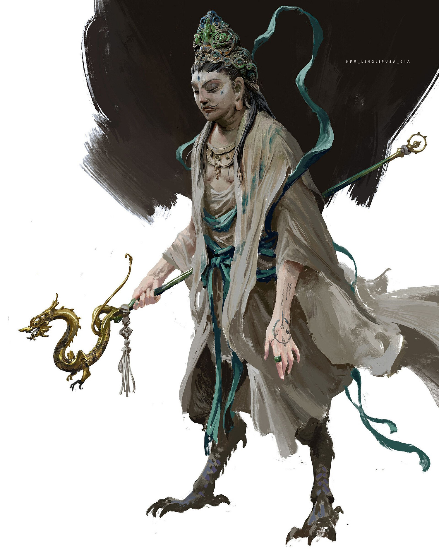 《黑神話》曝海量全新角色設定圖 四大天王、怪物等