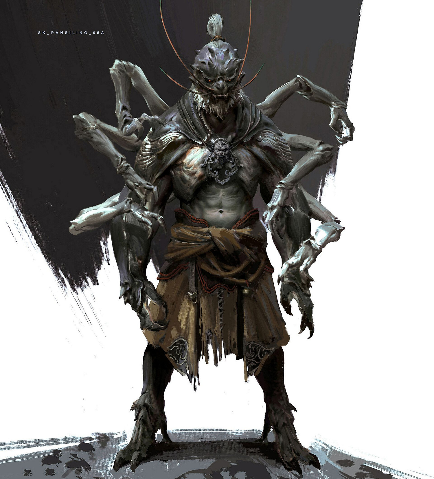 《黑神話》曝海量全新角色設定圖 四大天王、怪物等