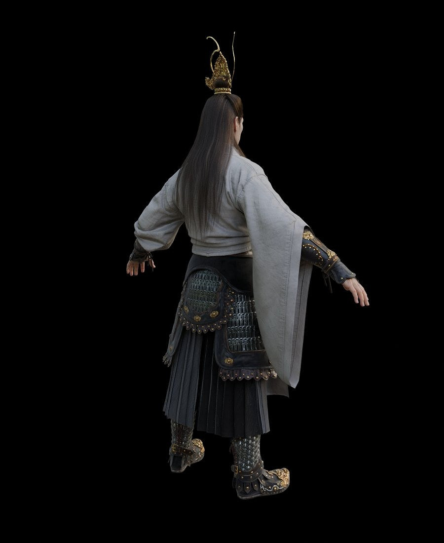 博主分享《黑神話：悟空》二郎神3D模型：帥氣威風！