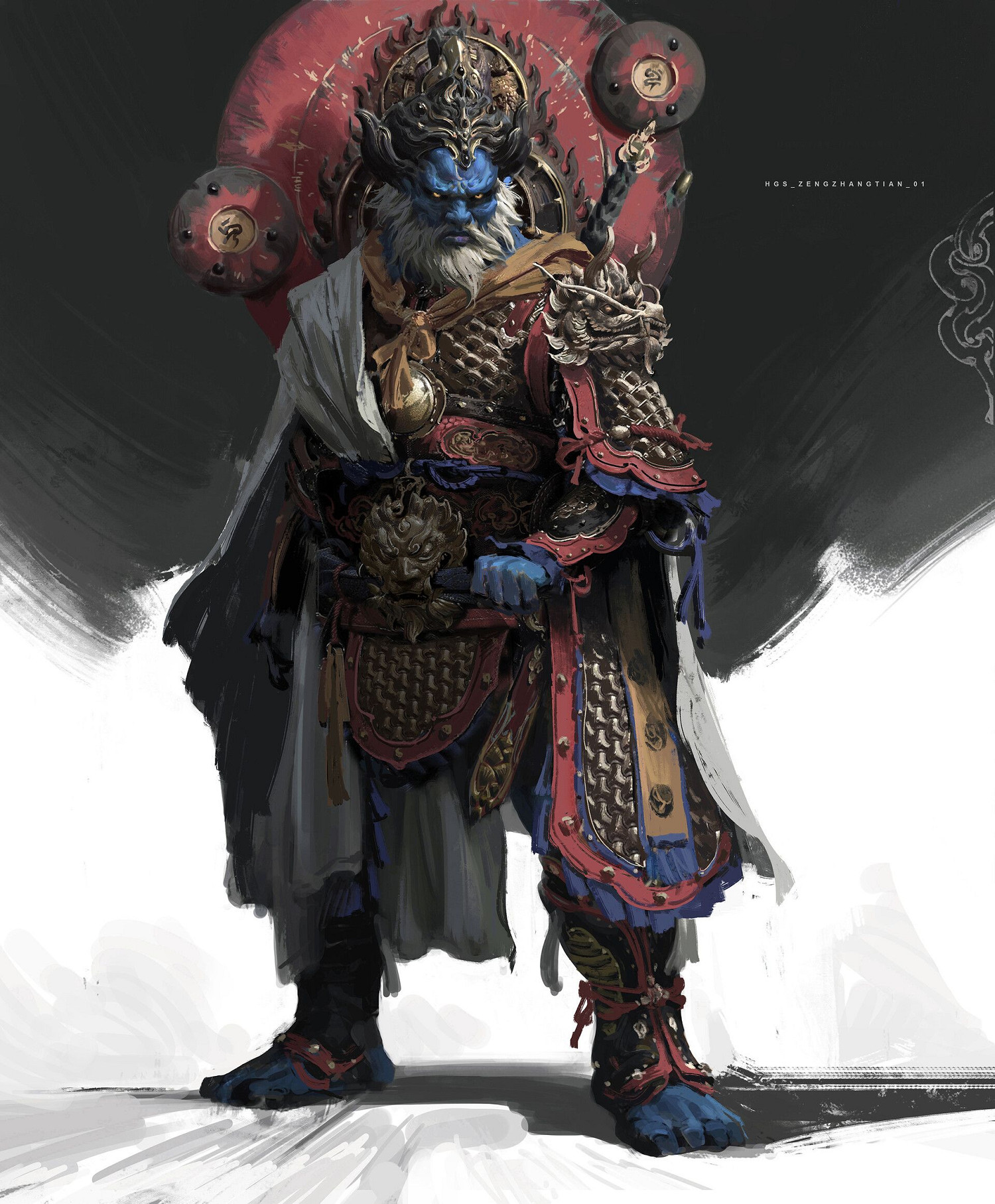 《黑神話》曝海量全新角色設定圖 四大天王、怪物等