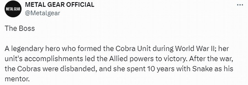 《潛龍諜影3：重製版》TheBoss美圖及介紹 亦師亦母！