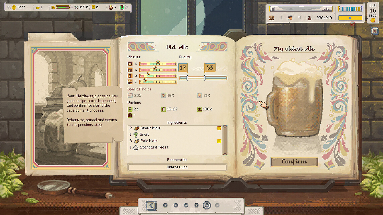 像素風建造模擬經營遊戲《啤酒修道院》現已在Steam平台推出試玩Demo