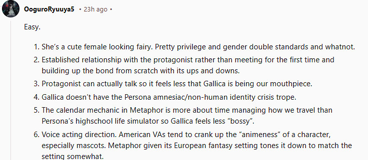 玩家熱議：《暗喻幻想》加莉卡是Atlus最好的吉祥物！