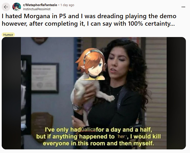 玩家熱議：《暗喻幻想》加莉卡是Atlus最好的吉祥物！