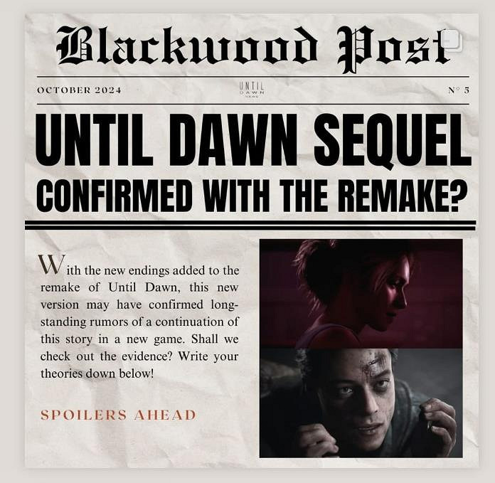 有續集了?曝知名演員疑似暗示《直到黎明2》的存在 有續集了?曝知名演員疑似暗示《直到黎明2》的存在