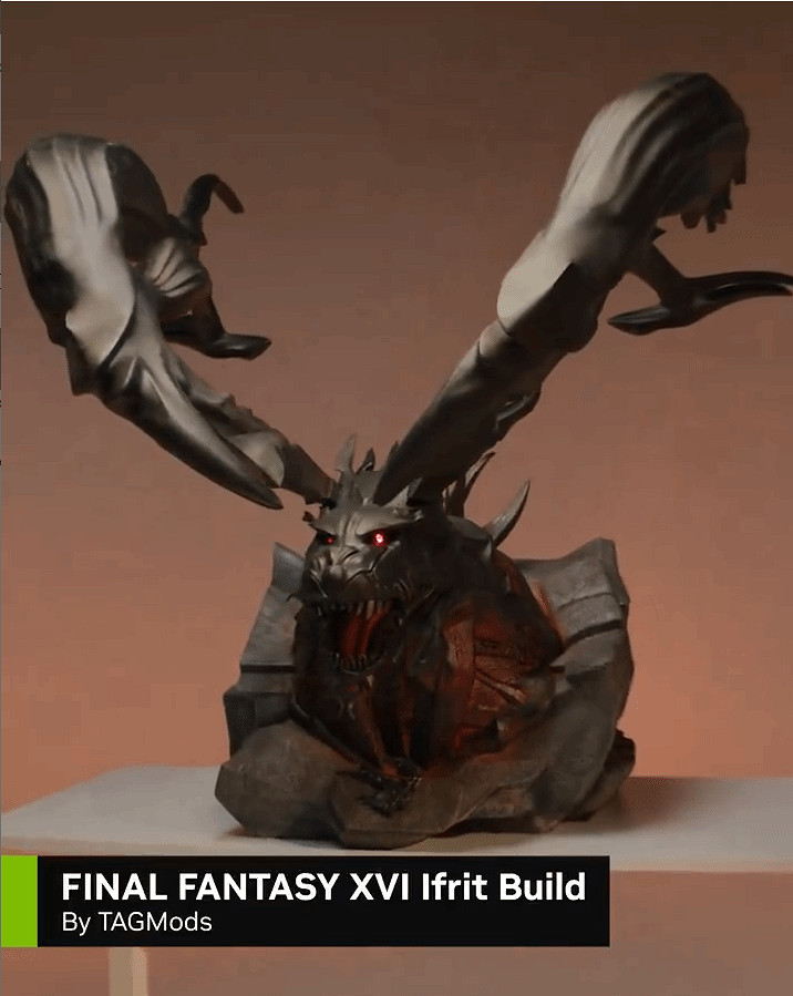 《FF16》伊芙利特主題定製版主機 性能造型威猛無比 《FF16》伊芙利特主題定製版主機 性能造型威猛無比