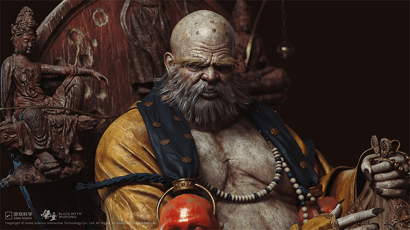 《黑神話》早期角色建模公開:含黃眉、不白、老猴子等 《黑神話》早期角色建模公開:含黃眉、不白、老猴子等