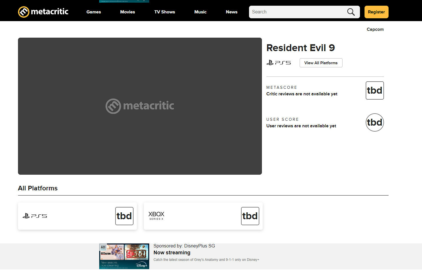 首發將來有可能跳過PC平台!《惡靈古堡9》M站評分頁面上線 首發將來有可能跳過PC平台!《惡靈古堡9》M站評分頁面上線