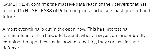 駭客攻擊GF事件:或對任天堂起訴《幻獸帕魯》產生影響? 駭客攻擊GF事件:或對任天堂起訴《幻獸帕魯》產生影響?
