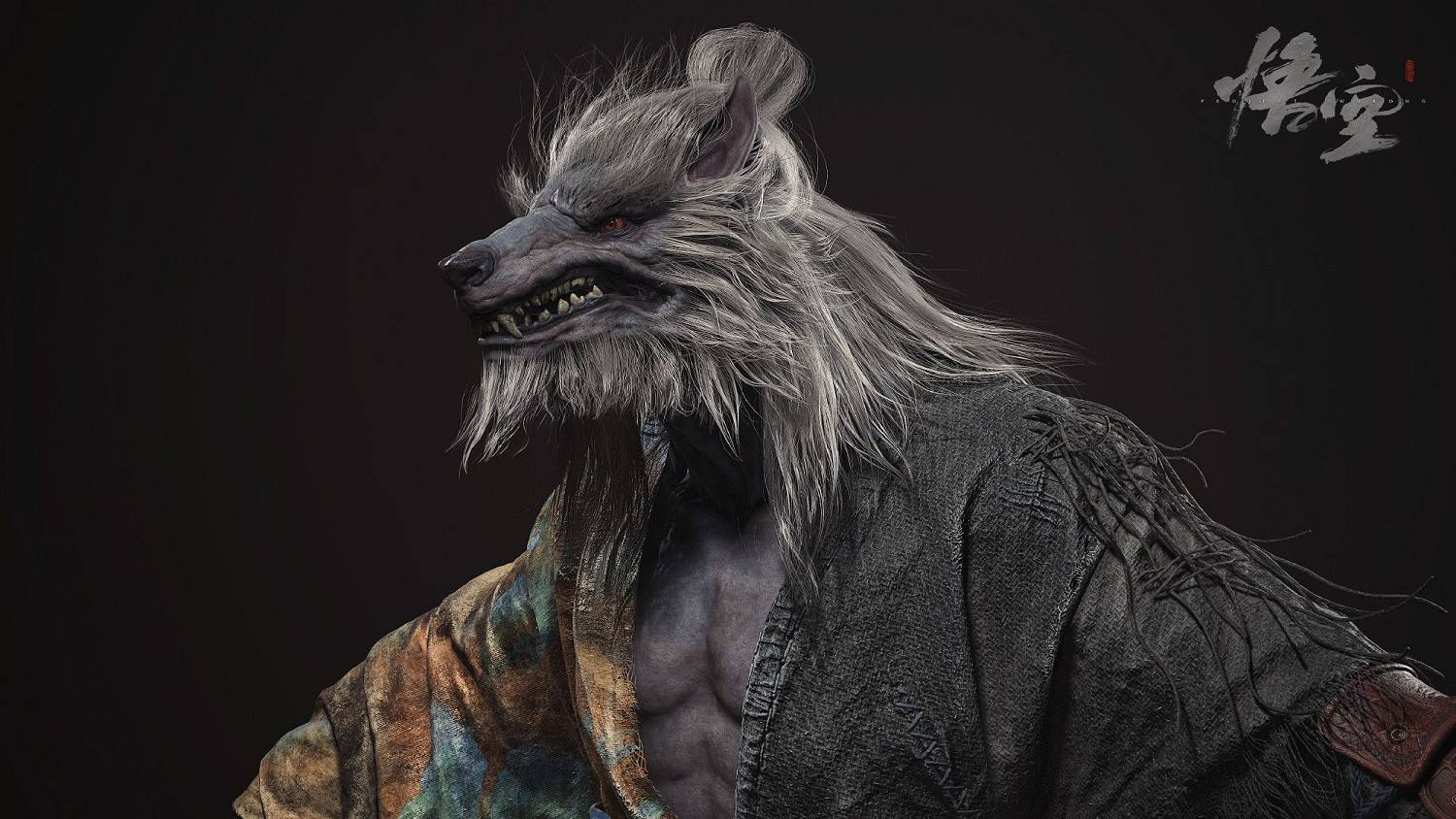 《黑神話：悟空》“廣智”建模展示 齜牙咧嘴面目凶悍