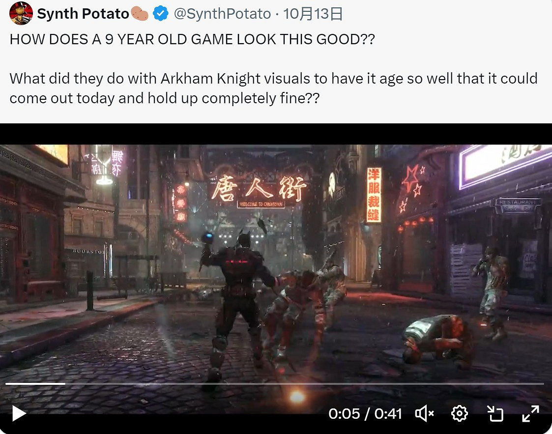 國外網友緬懷《蝙蝠俠:阿卡漢騎士》:為什麽一個發售9年的遊戲這麽好看 國外網友緬懷《蝙蝠俠:阿卡漢騎士》:為什麽一個發售9年的遊戲這麽好看