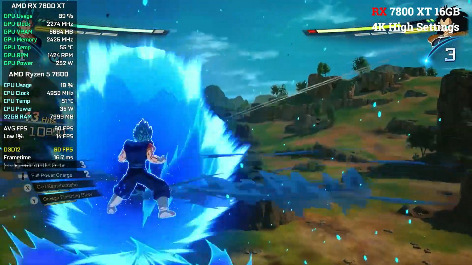 《七龍珠:電光炸裂》不同顯卡資料、畫面對比展示! 《七龍珠:電光炸裂》不同顯卡資料、畫面對比展示!