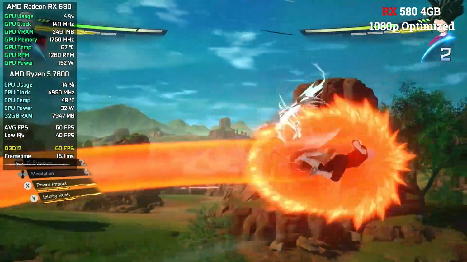 《七龍珠:電光炸裂》不同顯卡資料、畫面對比展示! 《七龍珠:電光炸裂》不同顯卡資料、畫面對比展示!