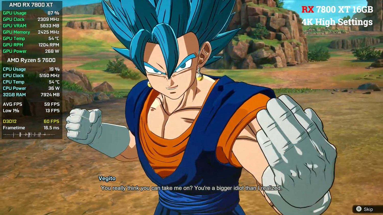 《七龍珠:電光炸裂》不同顯卡資料、畫面對比展示! 《七龍珠:電光炸裂》不同顯卡資料、畫面對比展示!