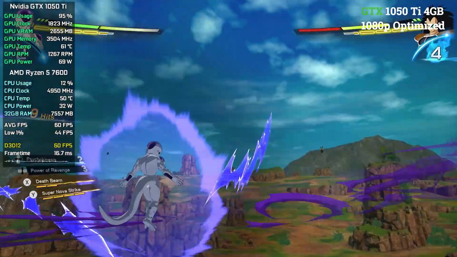 《七龍珠:電光炸裂》不同顯卡資料、畫面對比展示! 《七龍珠:電光炸裂》不同顯卡資料、畫面對比展示!