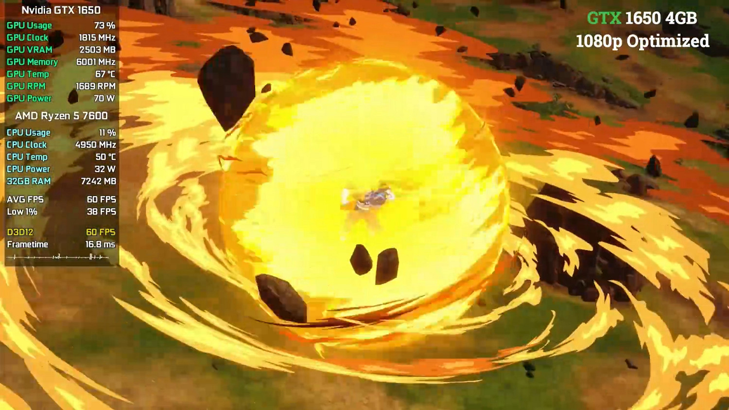 《七龍珠:電光炸裂》不同顯卡資料、畫面對比展示! 《七龍珠:電光炸裂》不同顯卡資料、畫面對比展示!