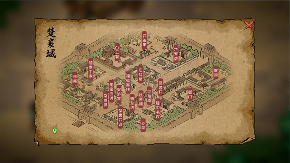 《大俠立誌傳》心湖藏寶圖位置